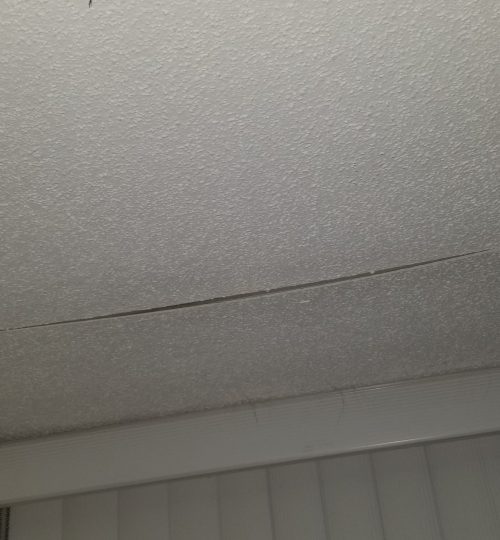 Stress Cracked from roof leak