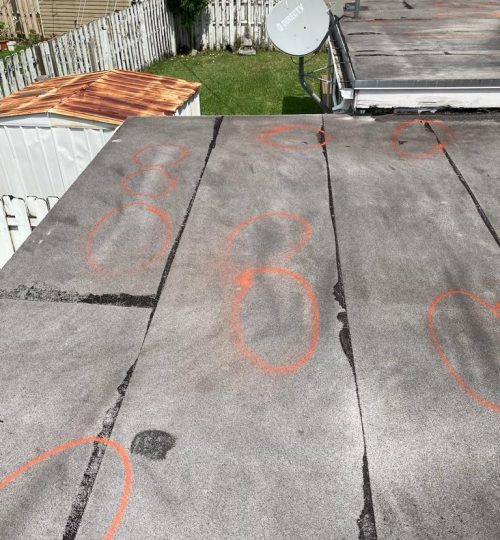 Damage Flat roof