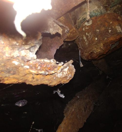 Broken Pipe under house