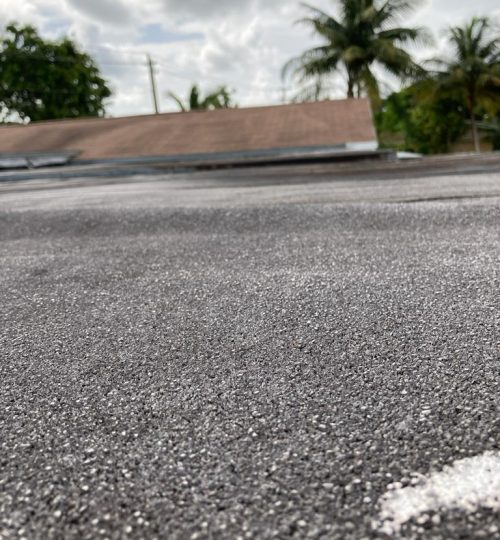 Blister on flat roof