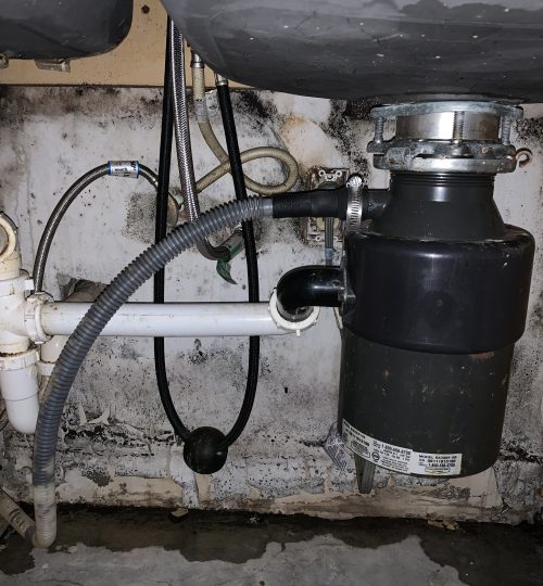 Water leak under sink